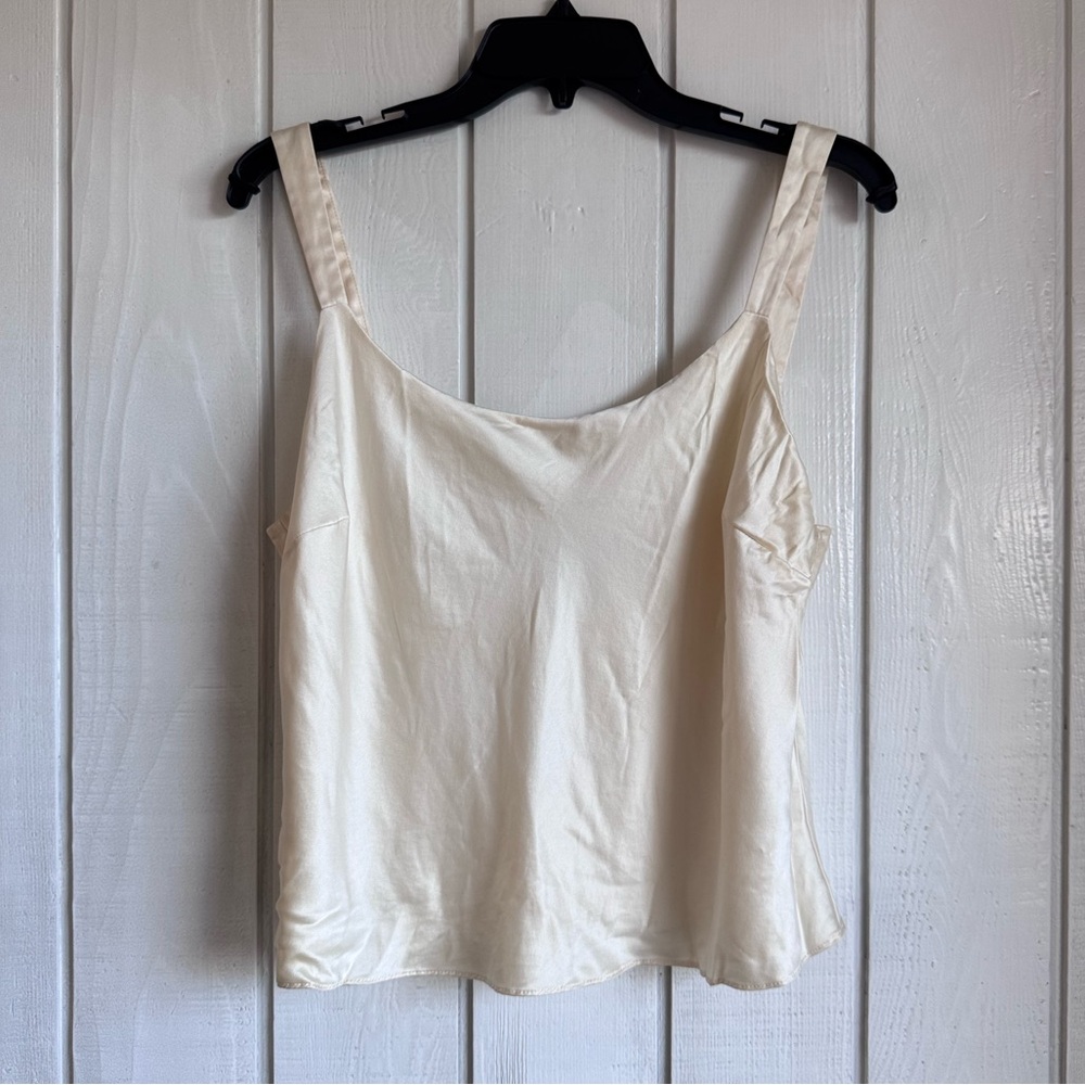 Lafayette 148 NY Ivory Silk Tank